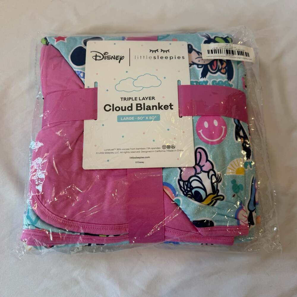 Little Sleepies Disney Mickey's Clubhouse Large Triple Layer Cloud Blanket
